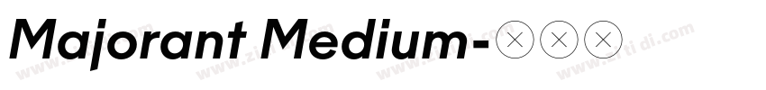 Majorant Medium字体转换